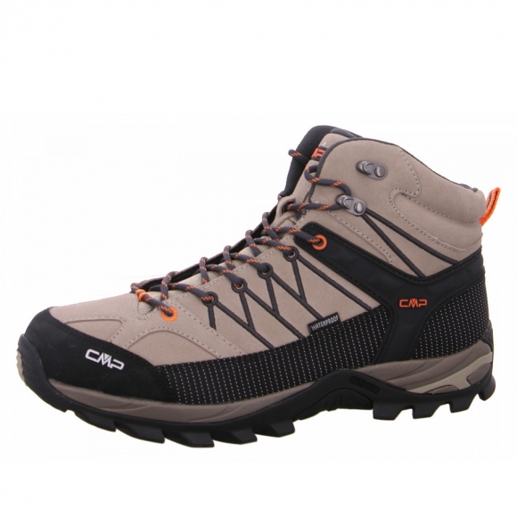 CMP Herren Rigel Mid Trekking WP Wanderstiefel in 09PN sand flame
