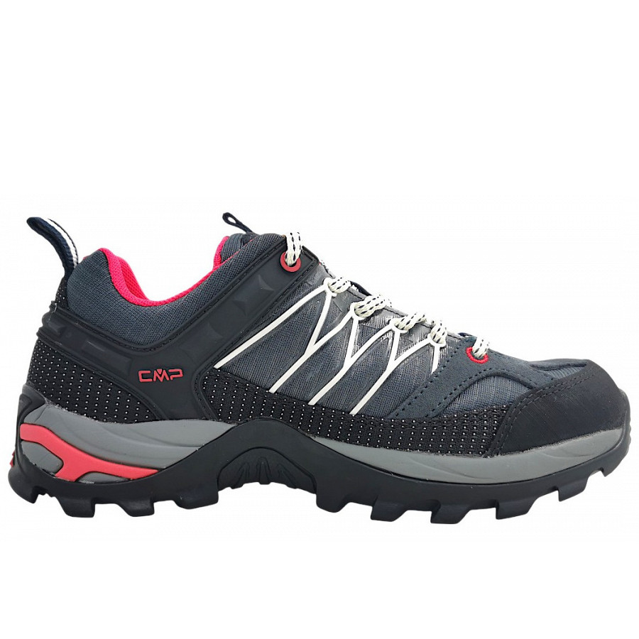 CMP Damen Rigel Low WP Wanderschuh in charcoal/white/Pink 76UC
