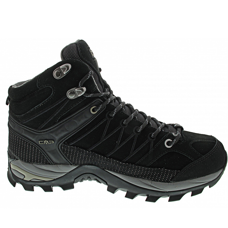 CMP Herren Rigel Mid WP Wanderstiefel in nero-grey