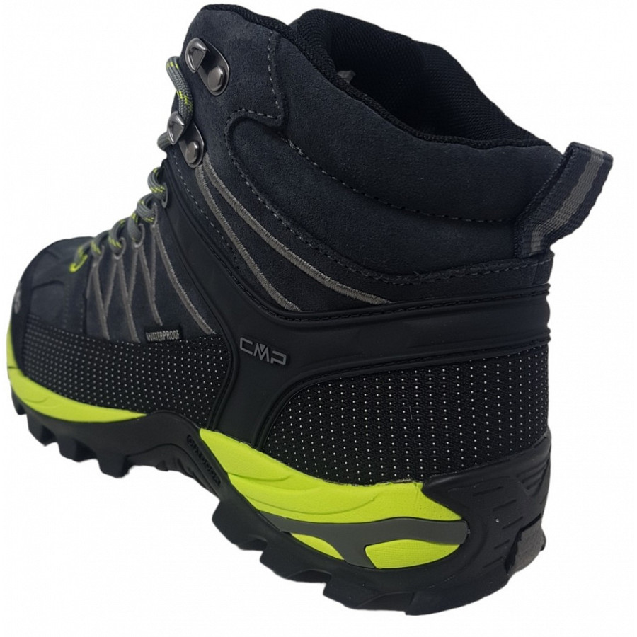 CMP Herren Rigel Mid Wanderstiefel in anthrazit lime green