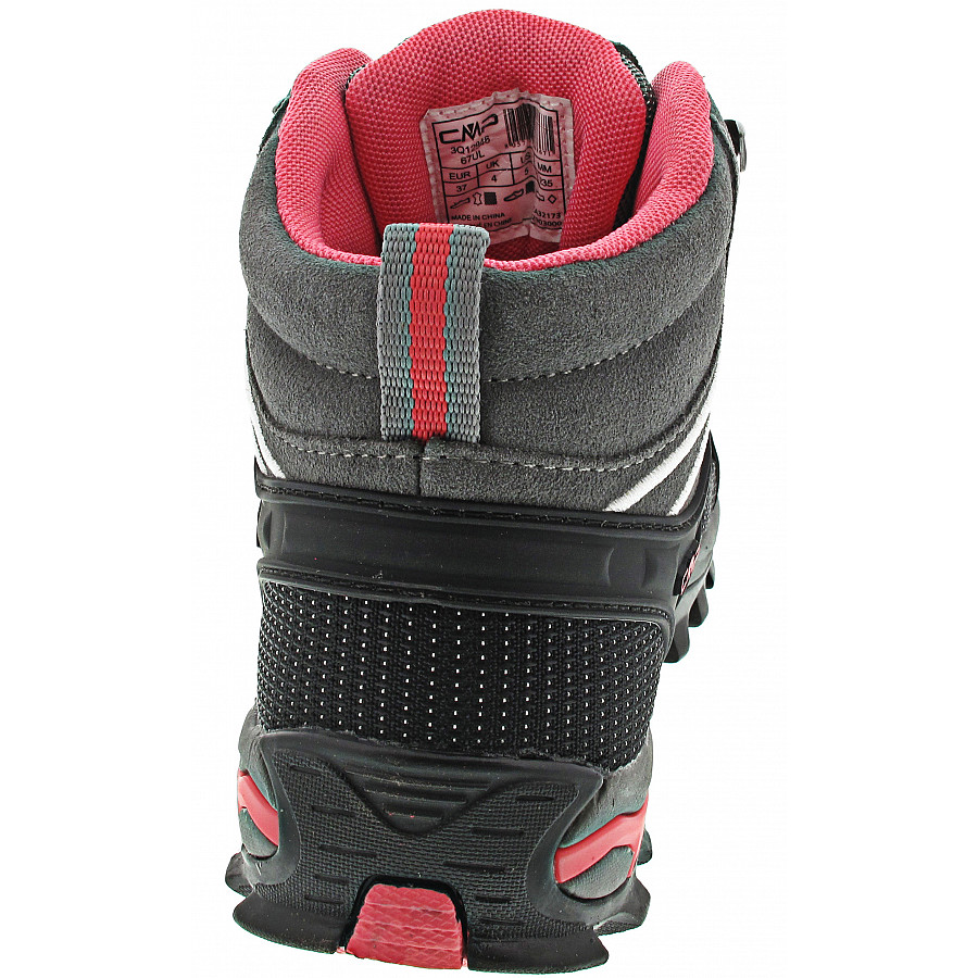CMP Damen Rigel Mid Trekking WP Wanderstiefel in grau-rose
