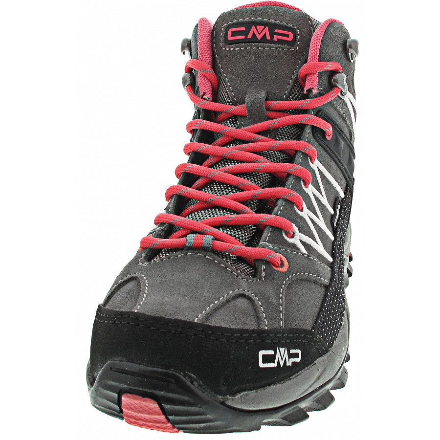 CMP Damen Rigel Mid Trekking WP Wanderstiefel in grau-rose